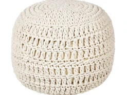 Beliani Pouf ARPATU Cotone chiaro Beige
