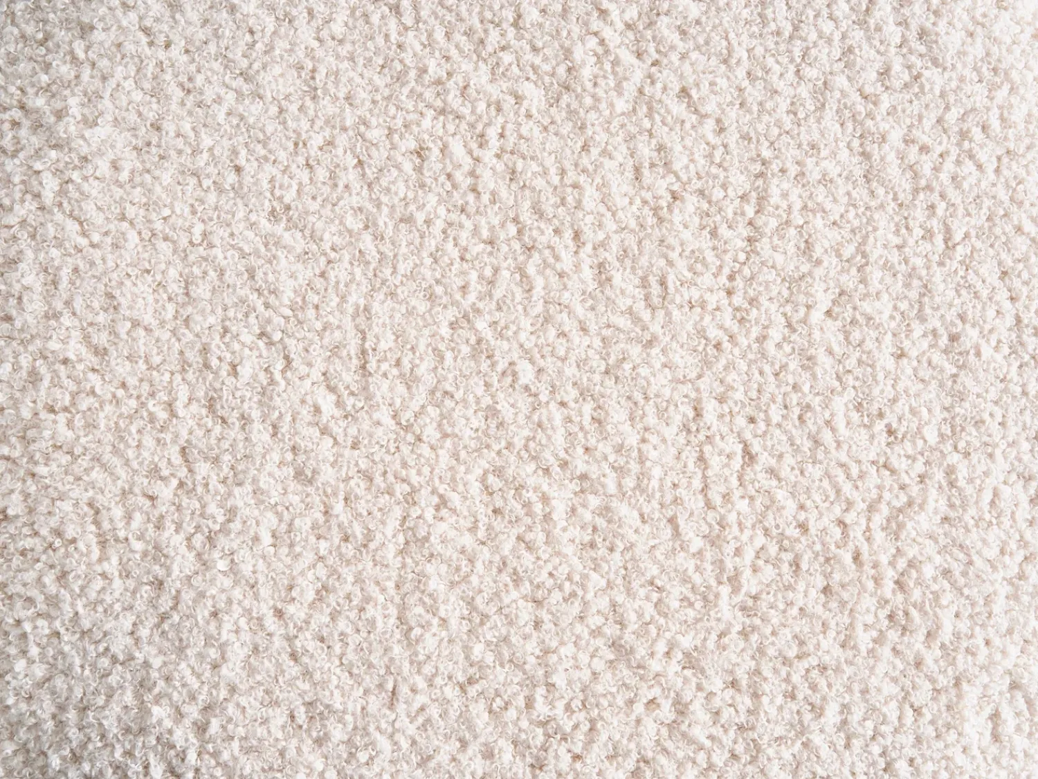Sale Beliani Pouf BARRON Bouclé sporco Bianco