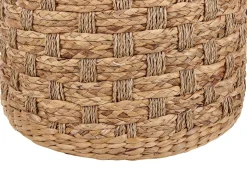 Best Beliani Pouf BASSLET Vimini Beige Beige Naturale