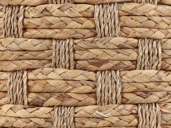 Best Beliani Pouf BASSLET Vimini Beige Beige Naturale