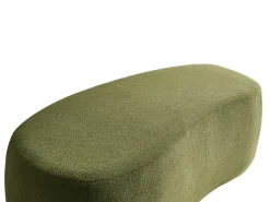 Clearance Beliani Pouf BAYARD Bouclé Verde