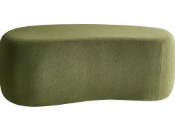 Clearance Beliani Pouf BAYARD Bouclé Verde