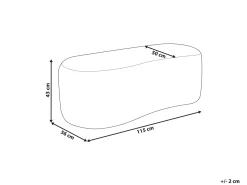 Best Beliani Pouf BAYARD Finta pelliccia chiaro Marrone