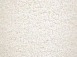 Hot Beliani Pouf BEAUFORT Bouclé sporco Bianco