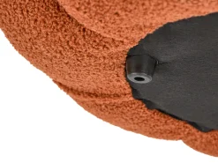 Beliani Pouf BEAUFORT Bouclé Marrone