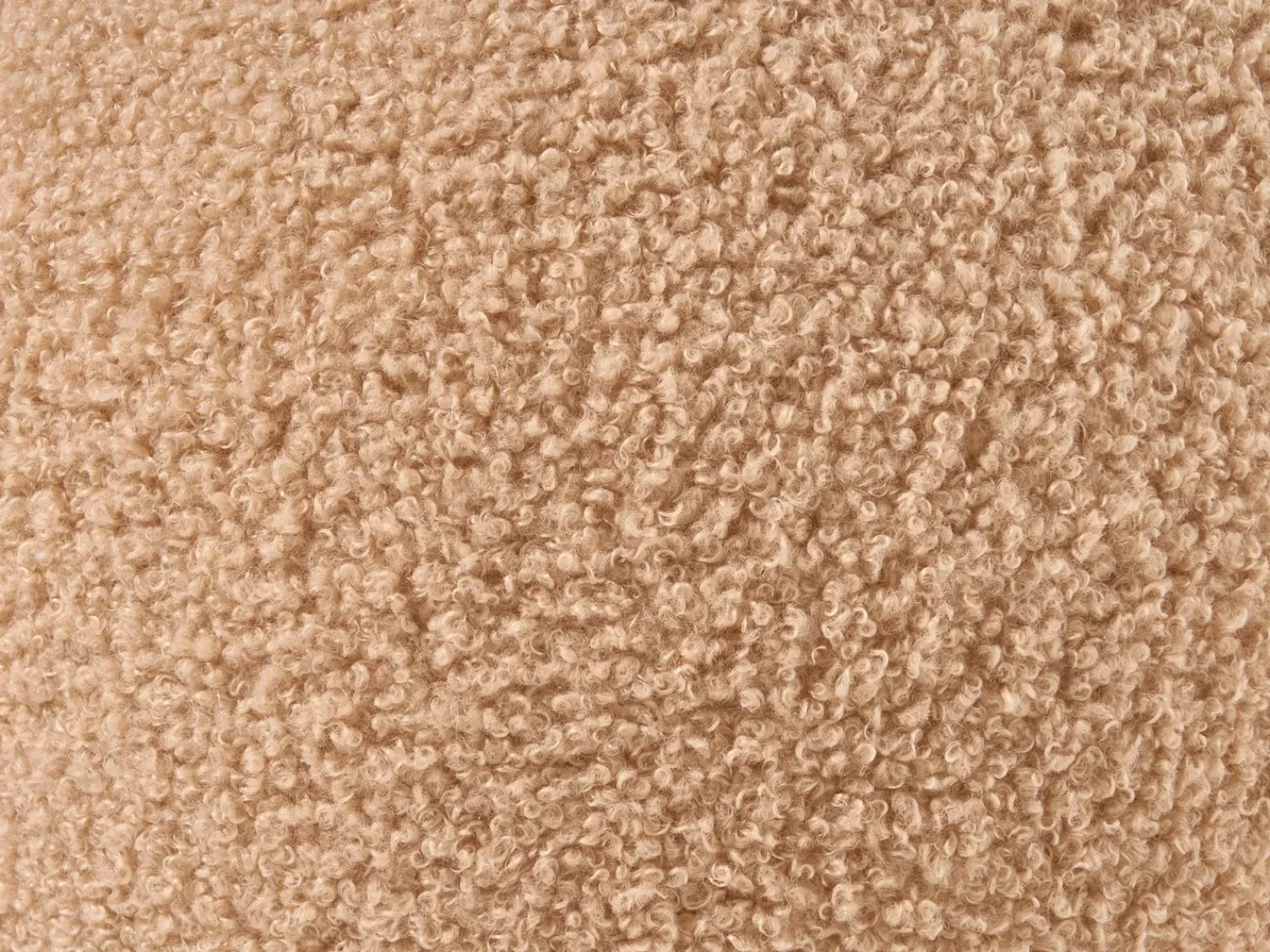 Best Beliani Pouf BEAUFORT Bouclé chiaro Marrone