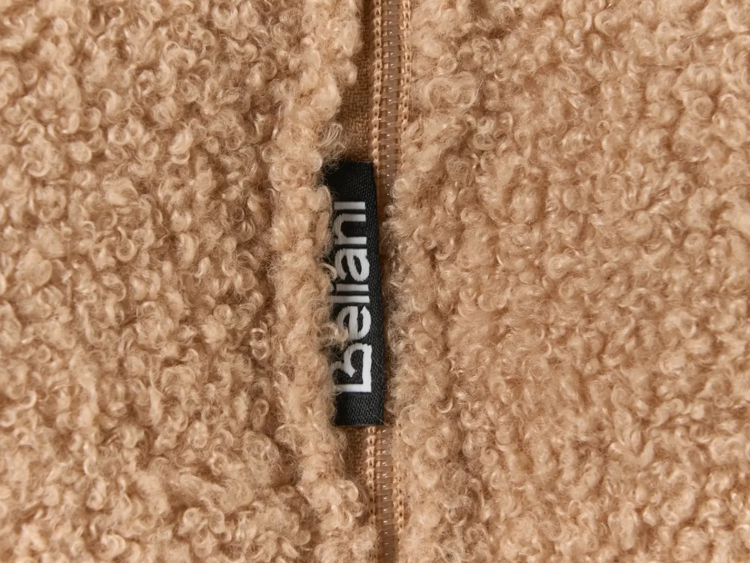 Best Beliani Pouf BEAUFORT Bouclé chiaro Marrone