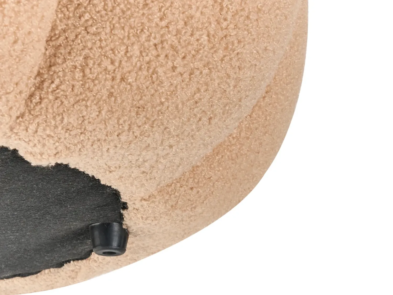 Best Beliani Pouf BEAUFORT Bouclé chiaro Marrone