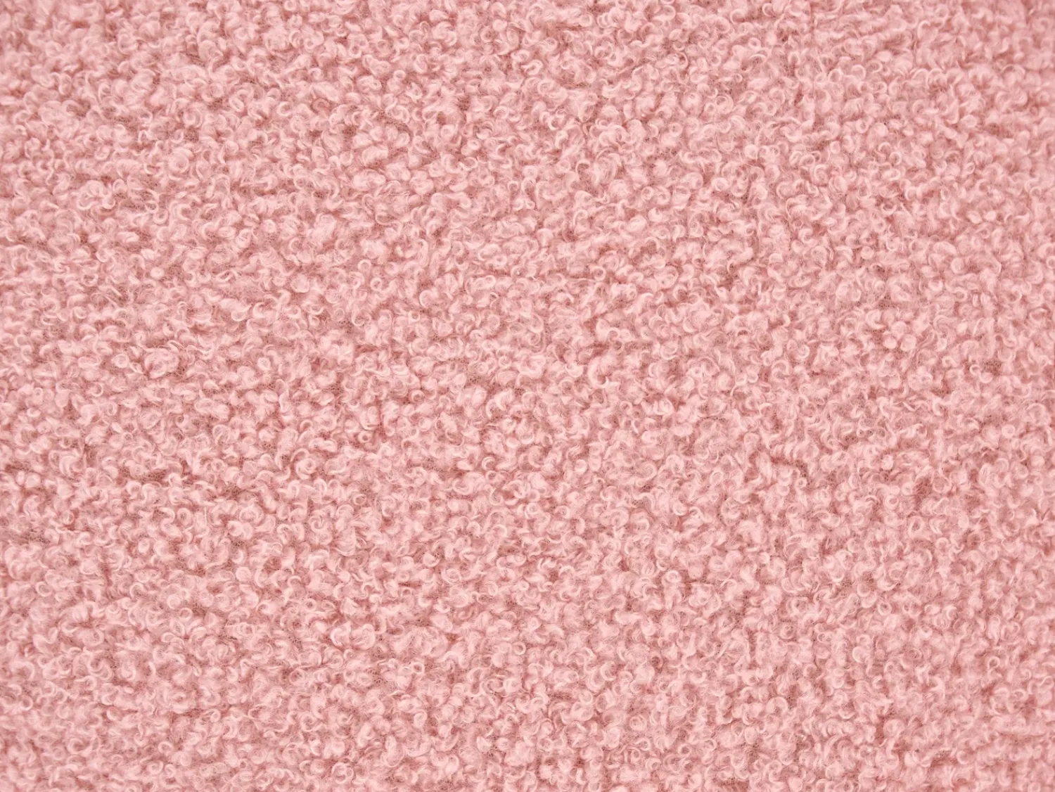 New Beliani Pouf BEAUFORT Bouclé Rosa