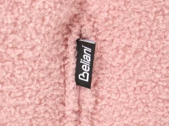 New Beliani Pouf BEAUFORT Bouclé Rosa
