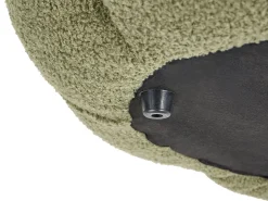 Outlet Beliani Pouf BEAUFORT Bouclé Verde