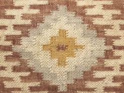 Outlet Beliani Pouf BEEL Iuta Multicolore Beige Marrone Multicolore