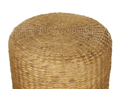 Outlet Beliani Pouf BICHIR Giacinto d'acqua Beige Naturale