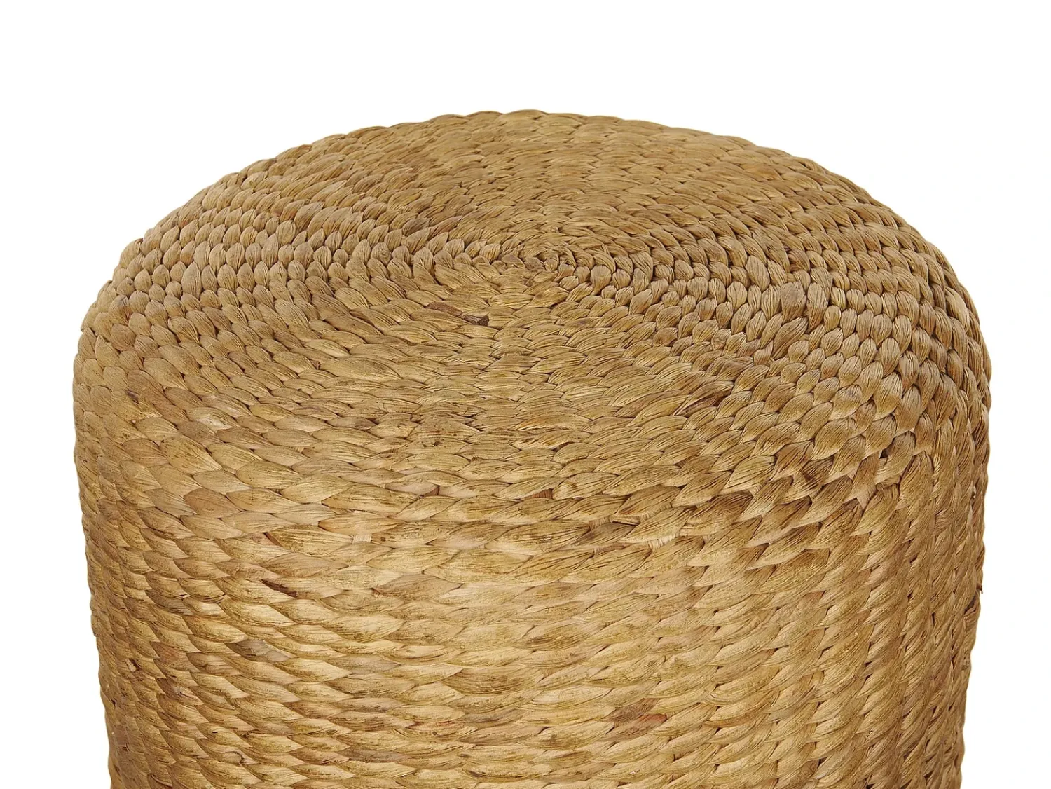 Outlet Beliani Pouf BICHIR Giacinto d'acqua Beige Naturale