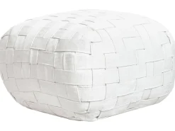 Beliani Pouf BODLA Materiale sintetico Bianco