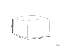 Beliani Pouf BODLA Materiale sintetico Beige