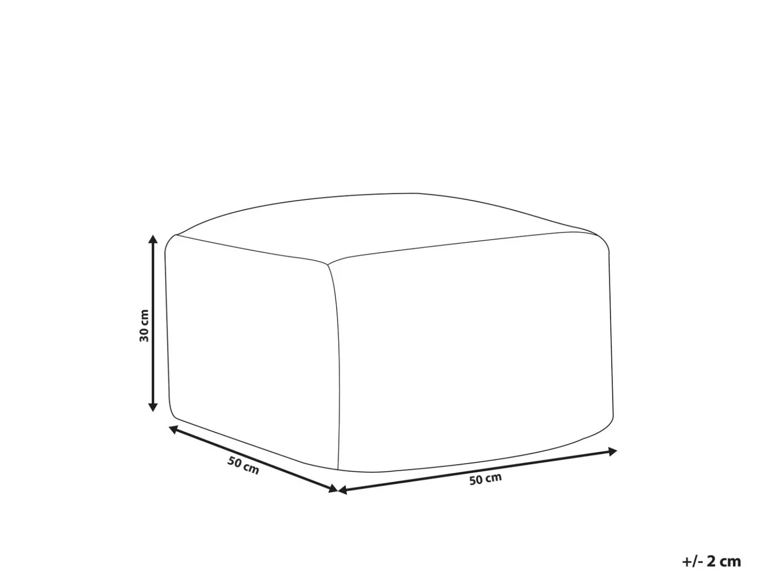 Beliani Pouf BODLA Materiale sintetico Beige