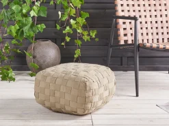 Beliani Pouf BODLA Materiale sintetico Beige