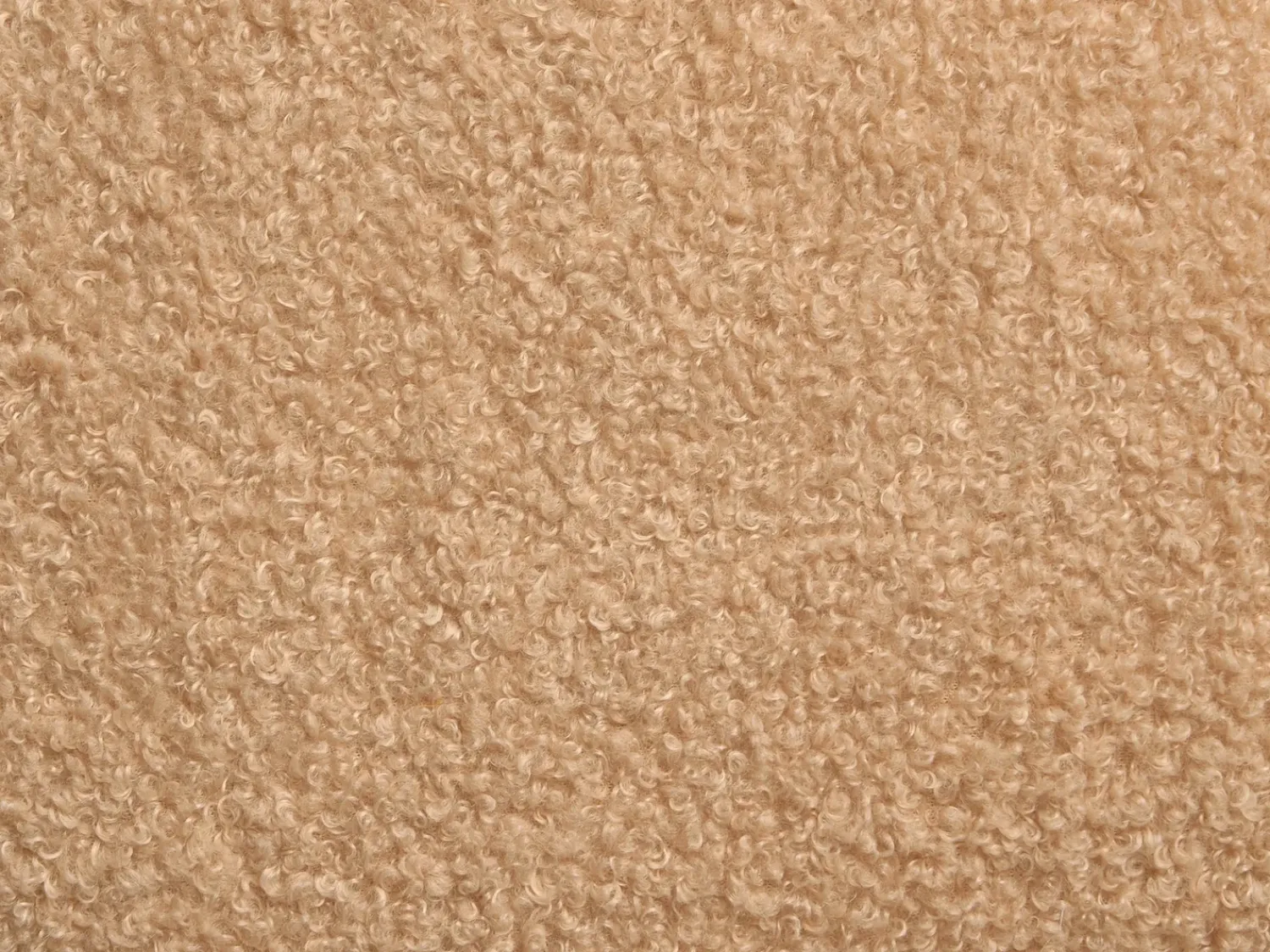 Discount Beliani Pouf CALIENTE Bouclé Beige