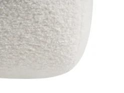 New Beliani Pouf CALIENTE Bouclé sporco Bianco