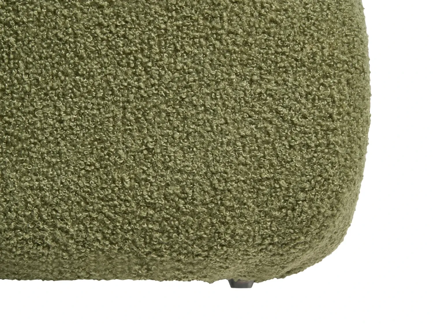 Hot Beliani Pouf CALIENTE Bouclé Verde