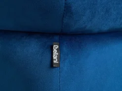 Beliani Pouf CALIENTE Velluto marino Blu
