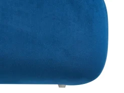 Beliani Pouf CALIENTE Velluto marino Blu