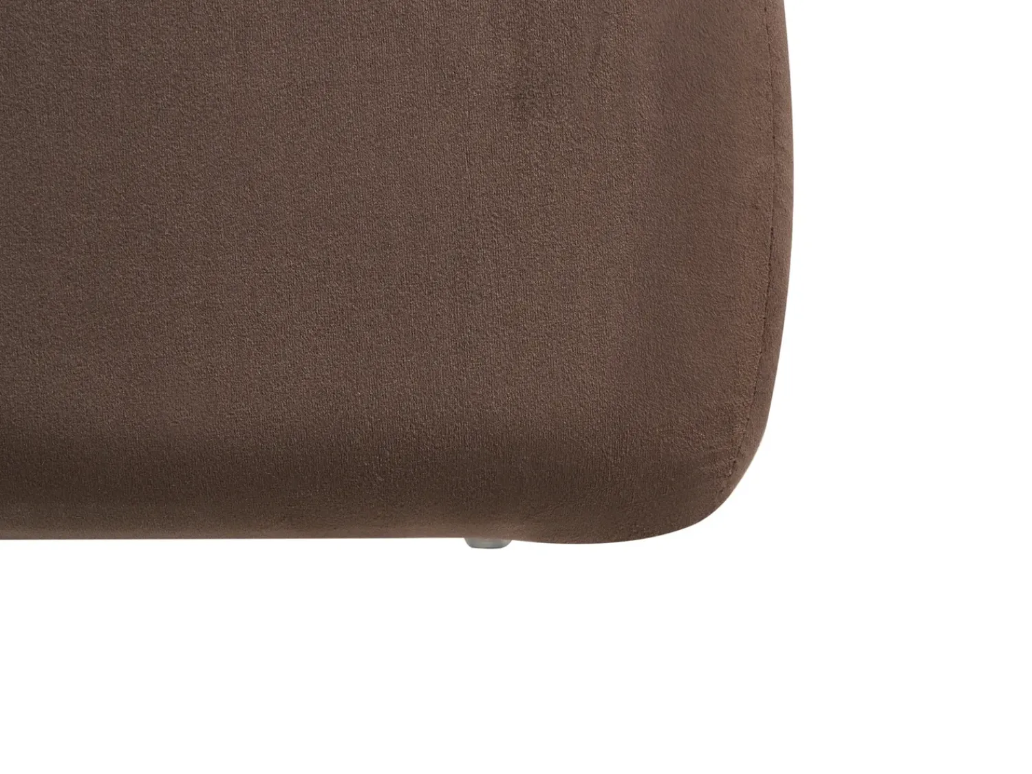 Hot Beliani Pouf CALIENTE Velluto scuro Marrone