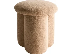 Hot Beliani Pouf CARRINGTON Bouclé Beige
