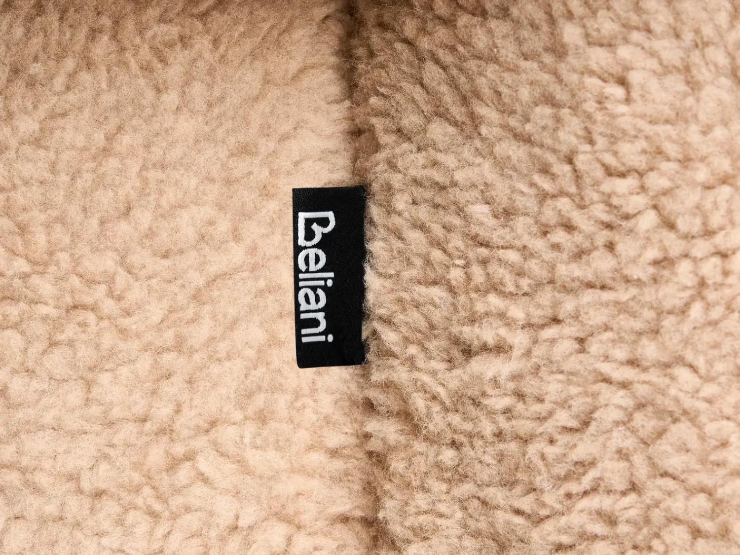 Hot Beliani Pouf CARRINGTON Bouclé Beige