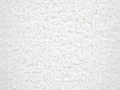Beliani Pouf CARRINGTON Bouclé sporco Bianco