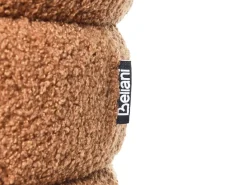 Outlet Beliani Pouf CHILLY Bouclé dorato Marrone