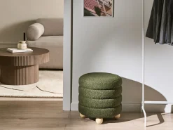 Sale Beliani Pouf CHILLY Bouclé Verde