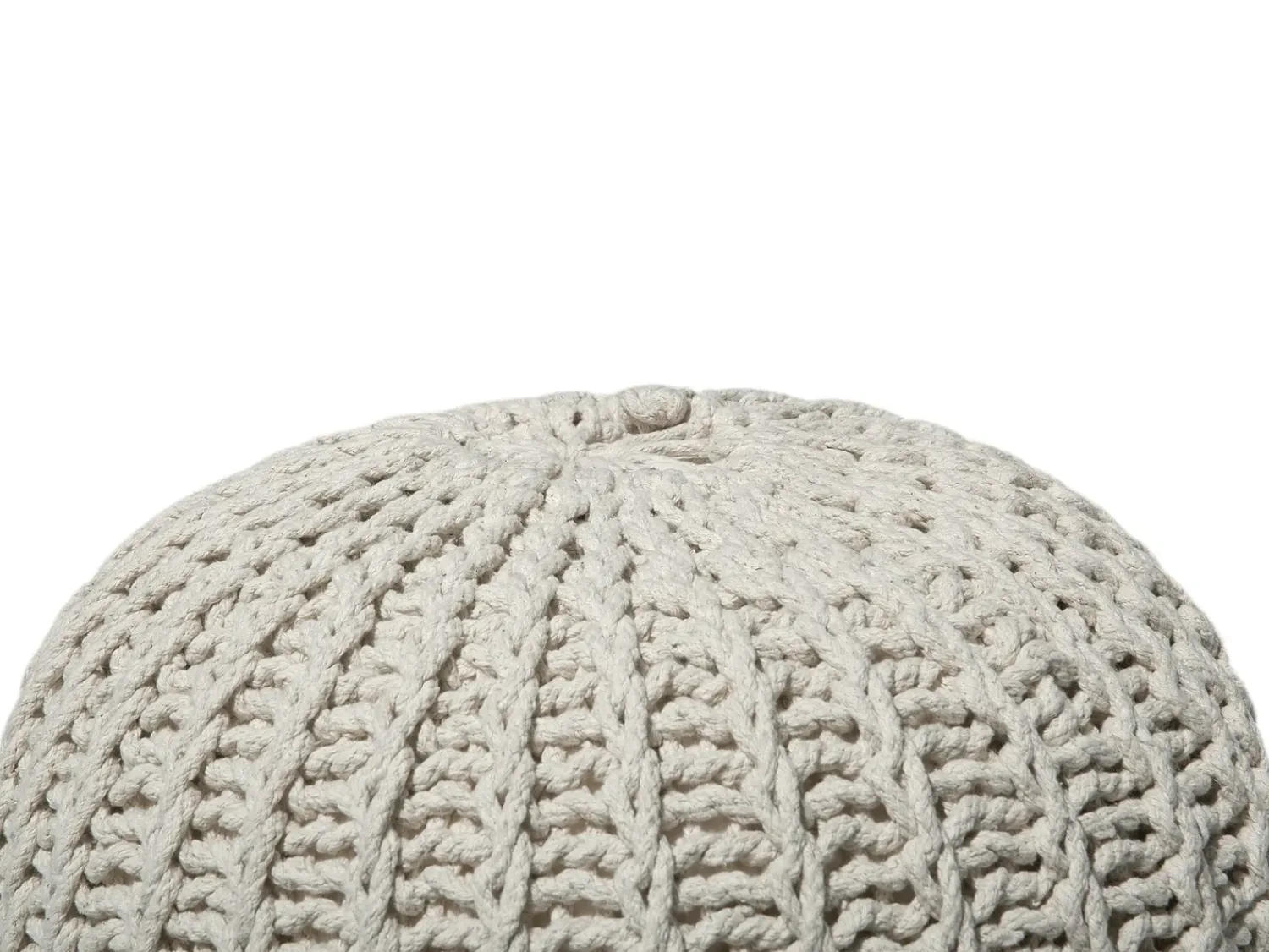 Online Beliani Pouf CONRAD Cotone Beige