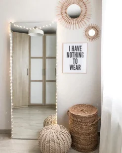Online Beliani Pouf CONRAD Cotone Beige