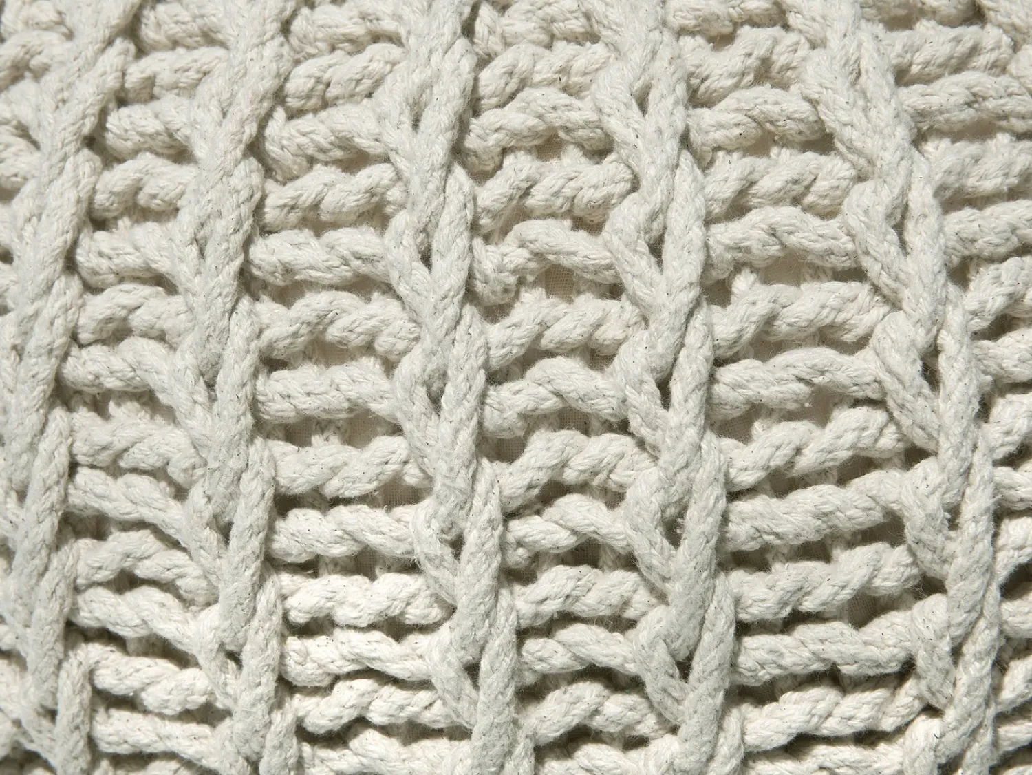 Online Beliani Pouf CONRAD Cotone Beige