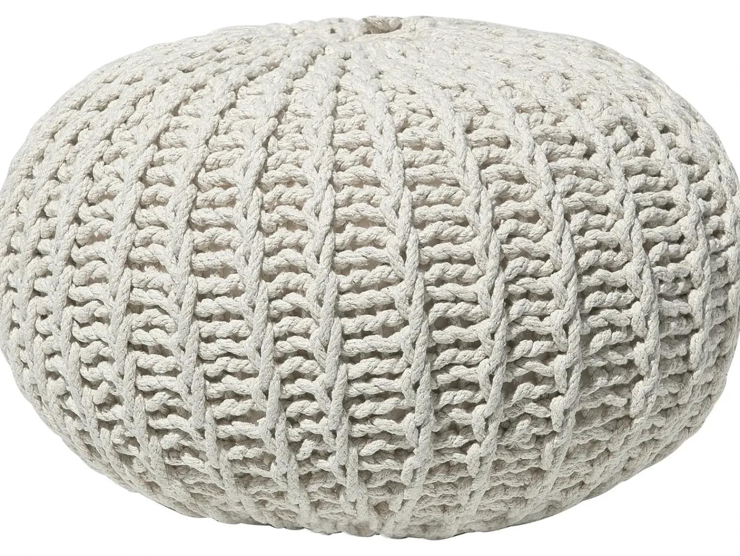 Online Beliani Pouf CONRAD Cotone Beige