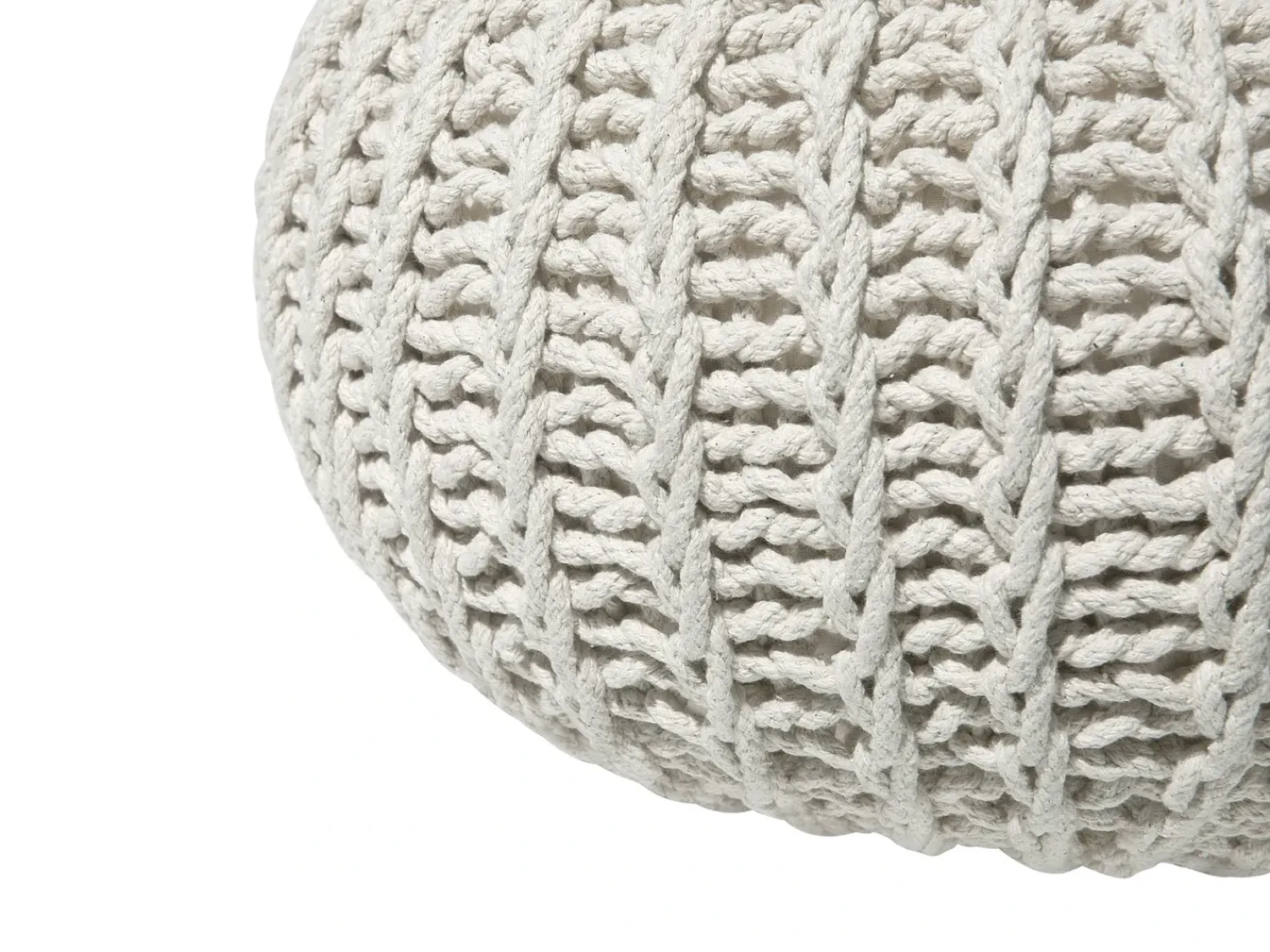 Online Beliani Pouf CONRAD Cotone Beige
