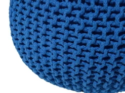 Best Beliani Pouf CONRAD Cotone marino Blu