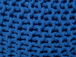 Best Beliani Pouf CONRAD Cotone marino Blu