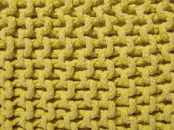 Discount Beliani Pouf CONRAD Cotone Giallo