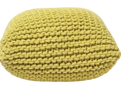 Discount Beliani Pouf CONRAD Cotone Giallo