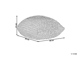 Discount Beliani Pouf CONRAD Cotone Giallo