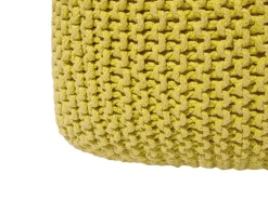Discount Beliani Pouf CONRAD Cotone Giallo