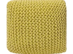Discount Beliani Pouf CONRAD Cotone Giallo