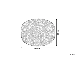 Sale Beliani Pouf CONRAD Cotone chiaro Grigio