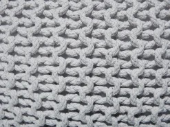 Sale Beliani Pouf CONRAD Cotone chiaro Grigio