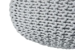 Sale Beliani Pouf CONRAD Cotone chiaro Grigio