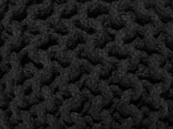 Online Beliani Pouf CONRAD Cotone Nero