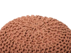 Best Beliani Pouf CONRAD Cotone Rame